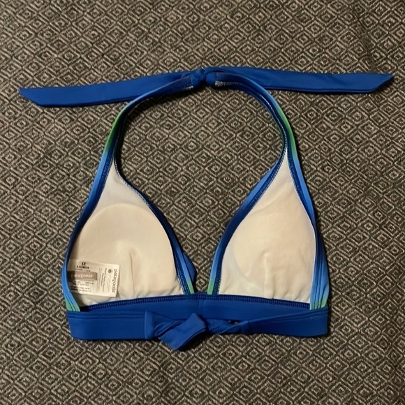 Patagonia Ombre bikini swim TOP size xs blue green - Picture 4 of 7